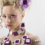 Resine leggere bianche e viola