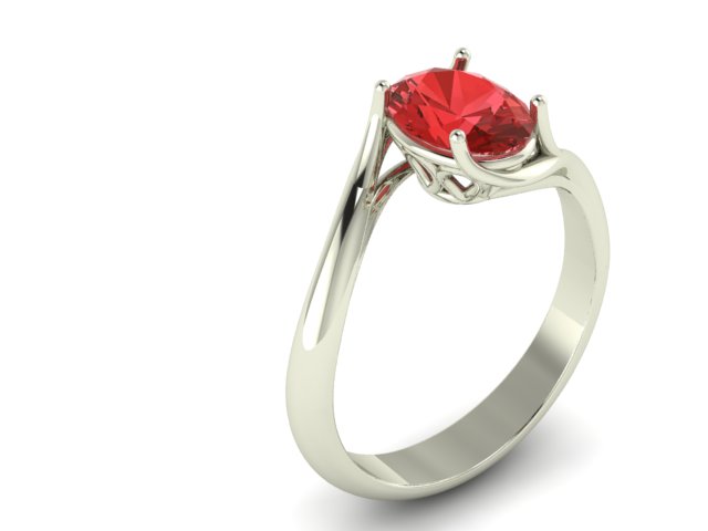 design anello pietra ovale