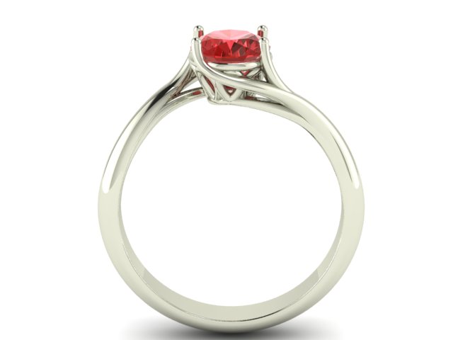 Anello con tormalina rosa - immagine 4