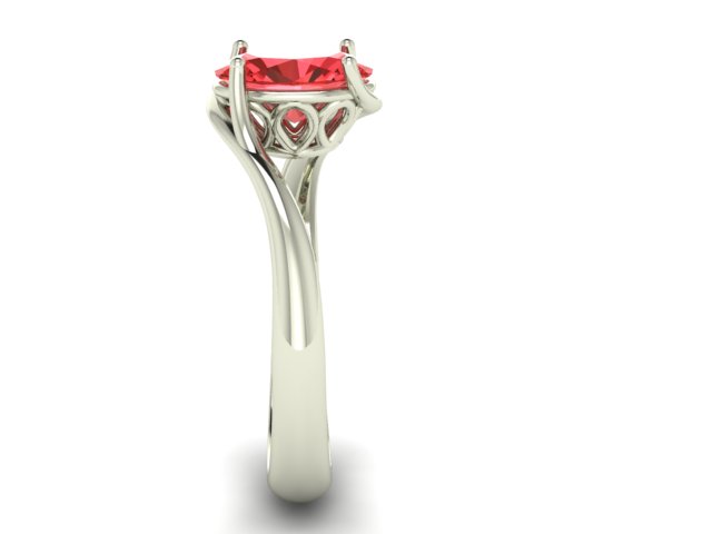 Anello con tormalina rosa - immagine 5