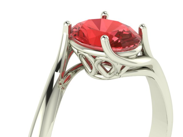 Anello con tormalina rosa - immagine 7